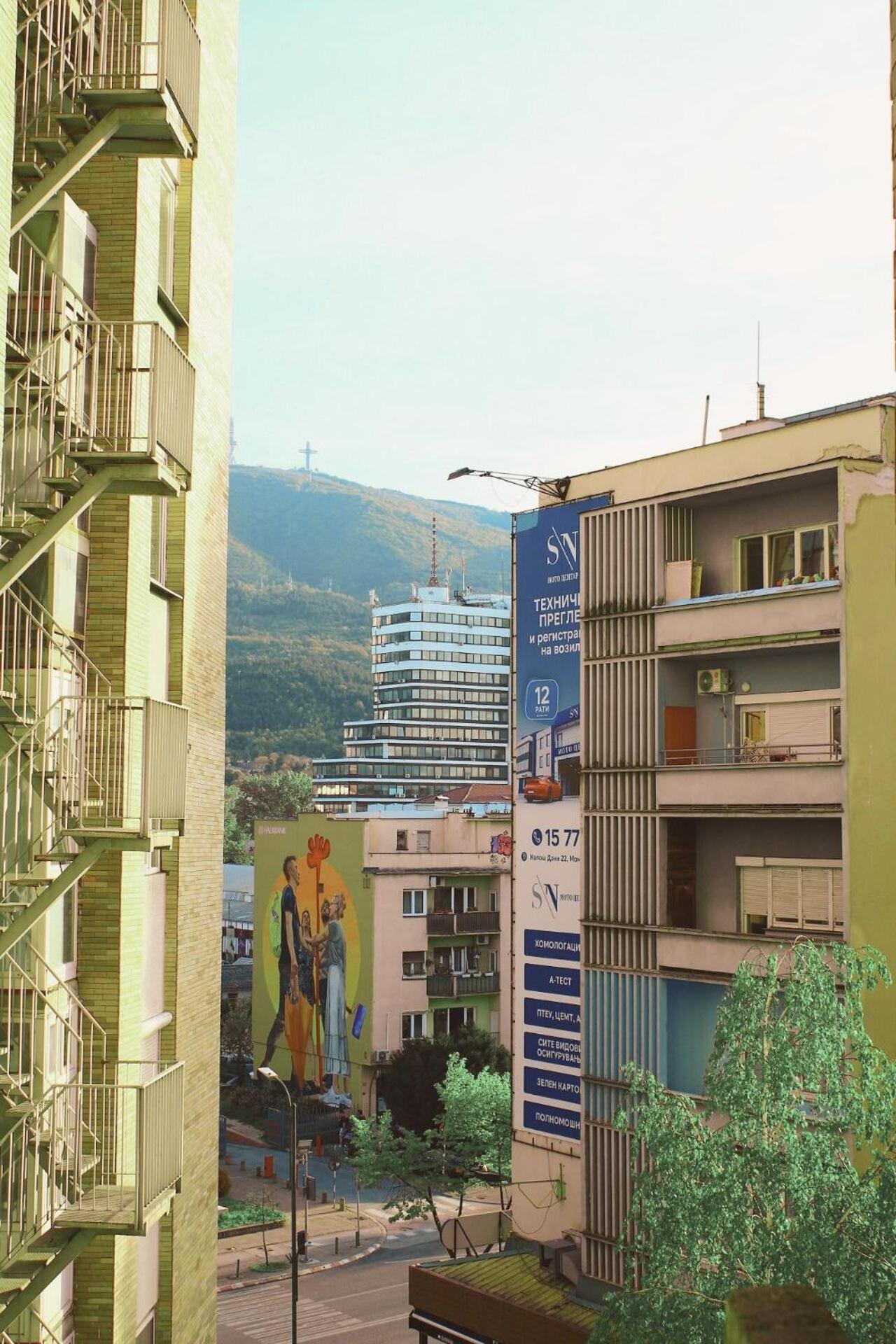Sunny Center Apartment Skopje Exteriör bild